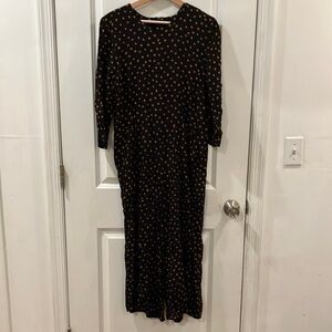 80s/90s Retro Cropped Wide Leg Pantsuit